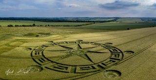 aerial of Ackling Dyke from ccc