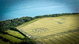 aerial of Lime Regis from ccc