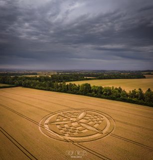 aerial of Barton Stacey from ccc