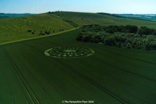 aerial of Ogbourne St George