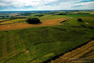 aerial of Hackpen Hill from ccc