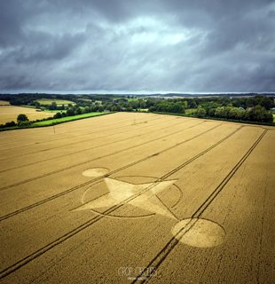 aerial of Preston Candover