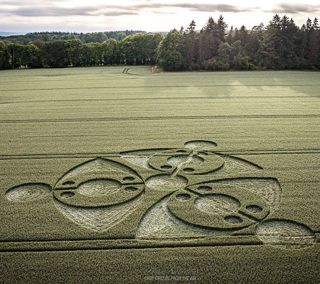 aerial of Wilton from ccc