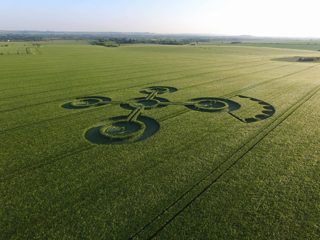 aerial of Alton Barnes from ccc