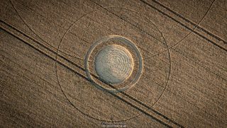 aerial of Avebury Stone Circle