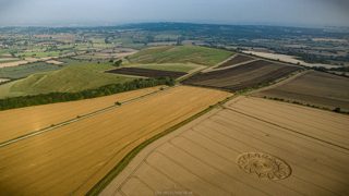 aerial of Roundway Hill from ccc