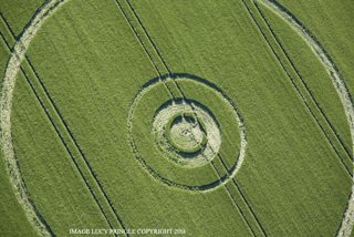 aerial of Bishop's Cannings Down