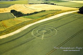 aerial of Hackpen Hill from ccc
