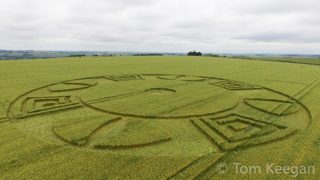 aerial of Wylye