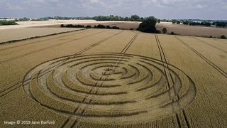 aerial of Winterbourne Bassett