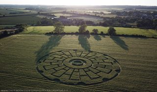 aerial of Sixpenny Handley from ccc