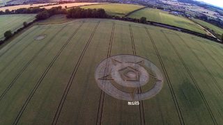 aerial of Rollright Stones