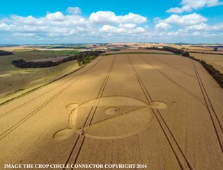 aerial of East Kennett from ccc