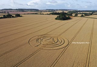 aerial of Preston Candover