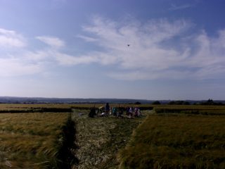 ground of Ackling Dyke from ccc