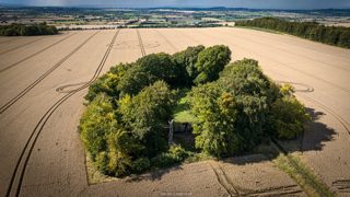aerial of Wayland's Smithy from ccc