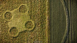 aerial of Etchilhampton Hill from ccc
