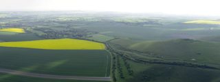 aerial of Alton Barnes