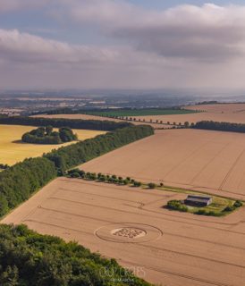 aerial of Wayland Smithy