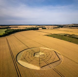 aerial of Barbury Castle from ccc