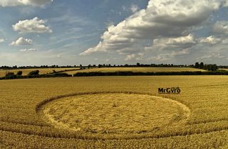 aerial of Quenington from ccc