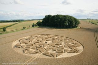 aerial of Hackpen Hill from ccc