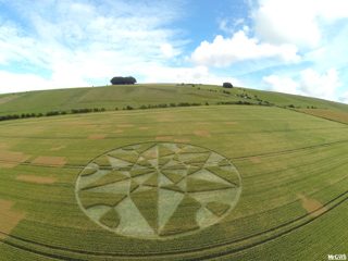 aerial of Hackpen Hill from ccc