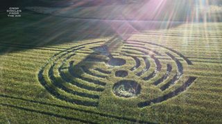 aerial of Cley Hill from ccc