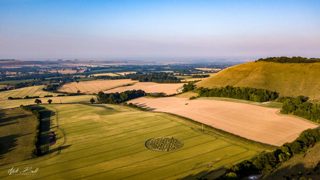 aerial of Martinsell Hill from ccc