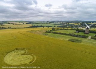 aerial of Wilton Windmill