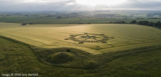 aerial of Ackling Dyke from ccc