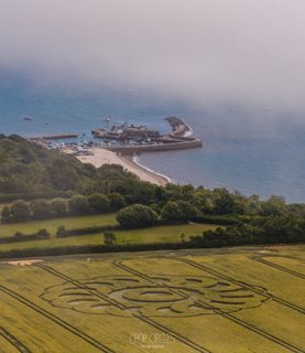 aerial of Lime Regis