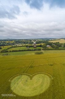 aerial of Wilton Windmill