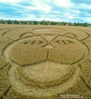 aerial of Figsbury Rings from ccc