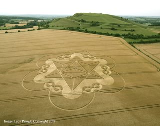 aerial of Cley Hill from ccc