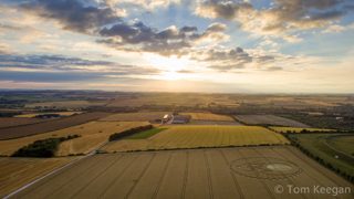 aerial of Figsbury Rings from ccc