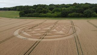 aerial of Tichborne from ccc