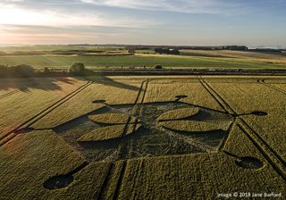 aerial of Yarnbury Castle from ccc