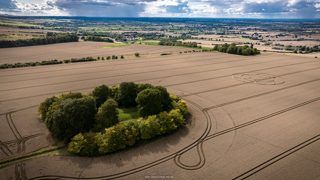 aerial of Wayland's Smithy from ccc