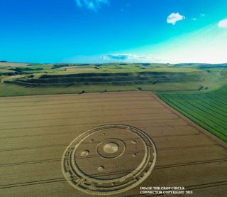 aerial of Maiden Castle from ccc