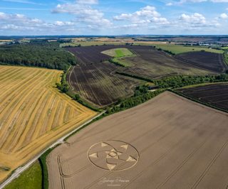 aerial of Blandford Forum