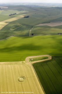 aerial of West Kennett from ccc