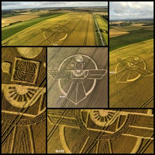 aerial of Barbury Castle from ccc