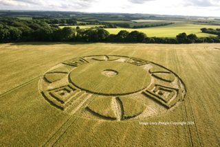 aerial of Wylye