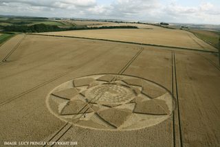 aerial of Hackpen Hill from ccc