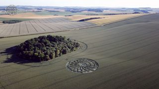 aerial of Ogbourne St George from ccc