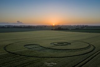 aerial of Berwick Bassett from ccc