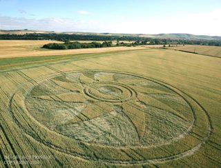 aerial of Etchilhampton from ccc
