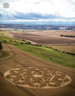 aerial of Hackpen Hill from ccc