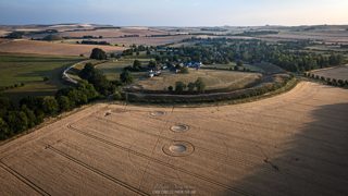 aerial of Avebury Stone Circle